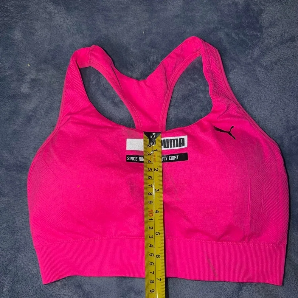 Puma pink sports bra with built in padding